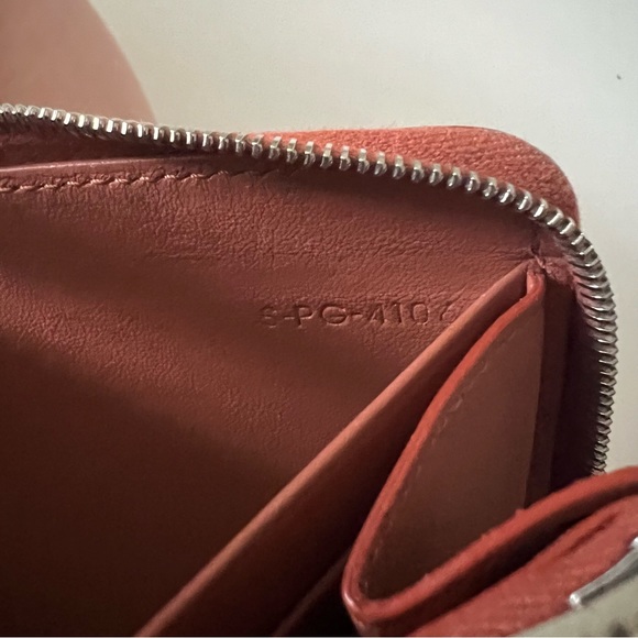Celine Bicolor Leather Zipper Wallet - Picture 6 of 14
